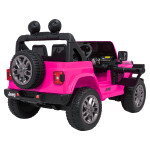 Elektrické autíčko Jeep Wrangler Rubicon Lift 4x4, 24V - ružové